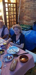 HOMMAGE A N.D. DE SANTA CRUZ A DALIAS DU 7 AU 10 JUIN 2019 (734) REPAS CHEZ ANGE AVANT LE DEPART 